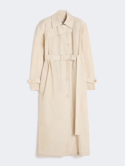SPSZAVORRA Water-repellent cotton trench coat - VANILLA