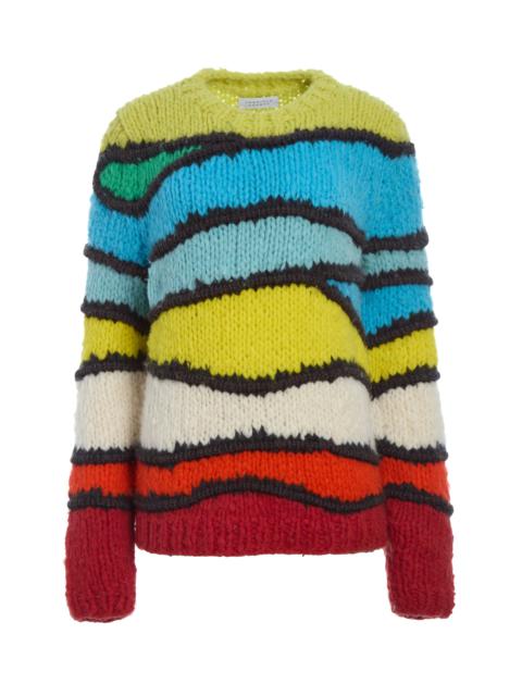 Lawrence Knit Sweater in Multi Welfat Cashmere