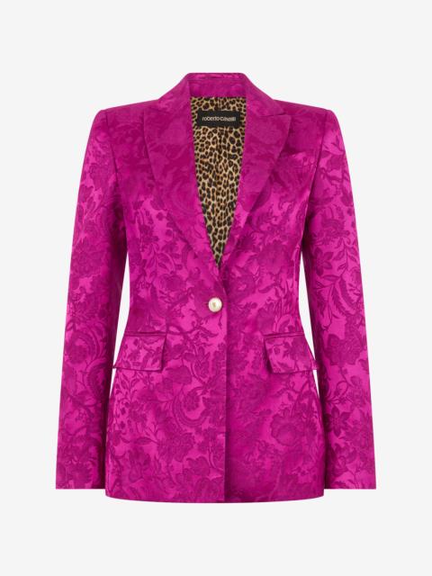 Blazer with Florentine Flowers Jacquard motif