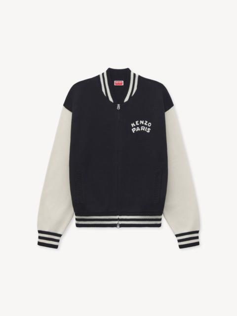 'KENZO Paris Emblem' varsity cardigan in mixed cotton