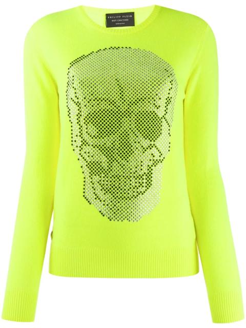 rhinestone skull jumper