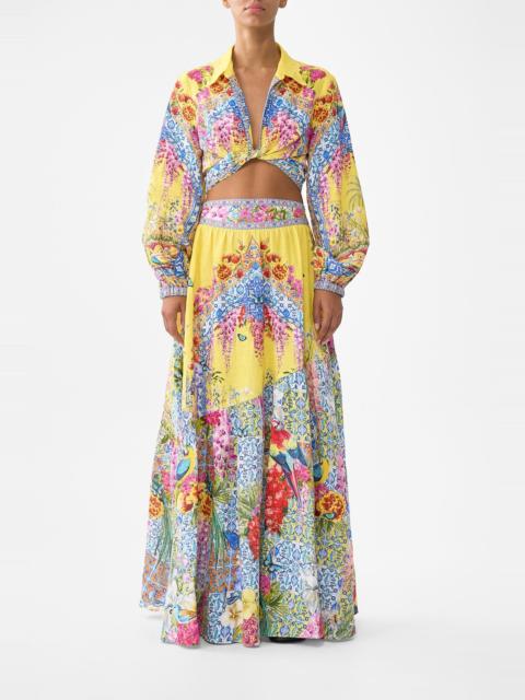 SKIRT WITH SHAPED SEAM