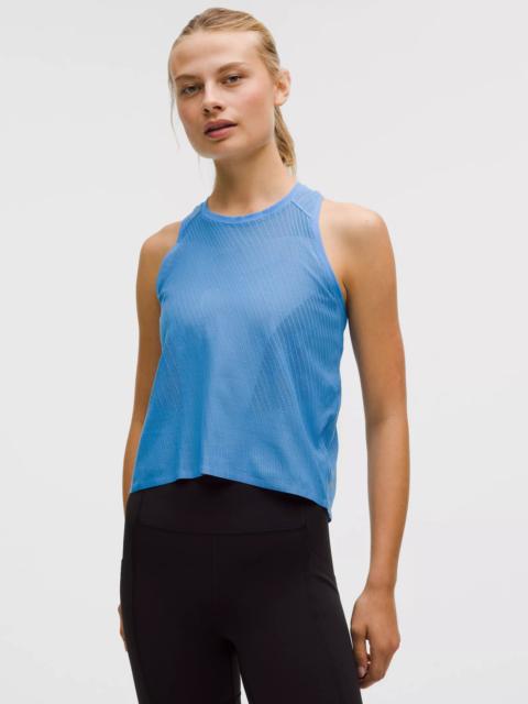 Fast and Free Airflow Cropped Running Tank Top