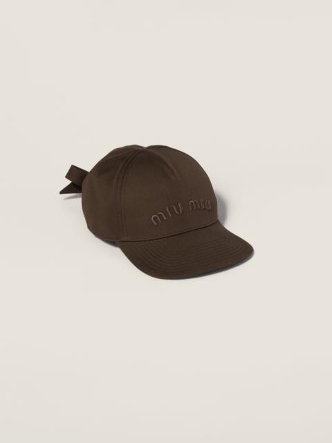Poplin baseball cap