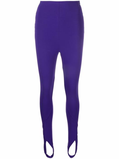 high-waisted stirrup leggings