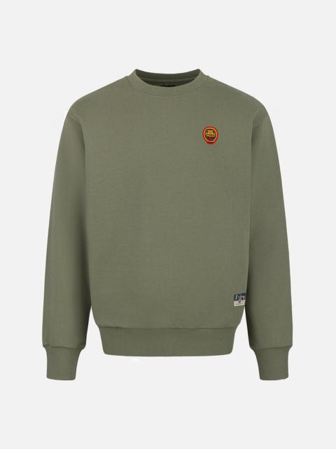 Daruma and Logo Embroidery Relax Fit Sweatshirt