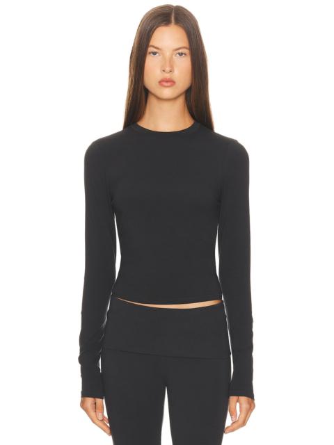 Cotton Jersey Long Sleeve T-Shirt