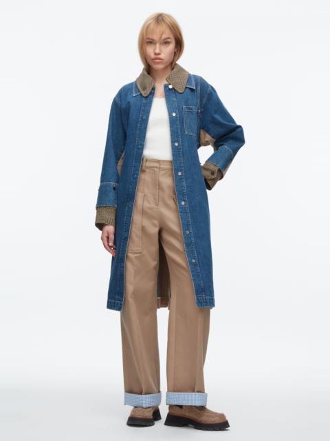 Denim Combo Trench