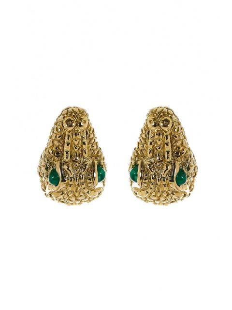 Repousse Alligator Earrings