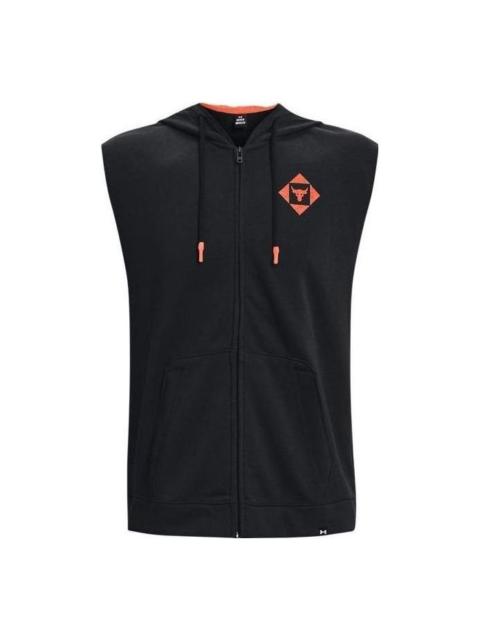 Under Armour Project Rock Sleeveless Hoodie 'Black Multi' 1377434-001