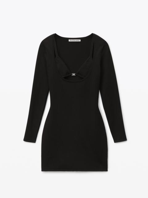 BIKINI DRESS IN STRETCH VISCOSE KNIT