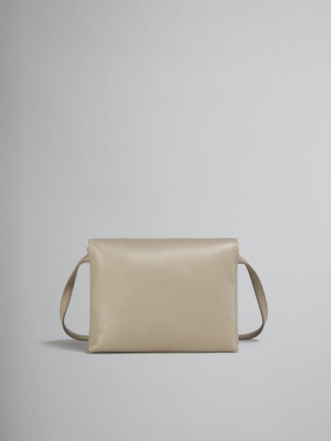 BEIGE LEATHER PRISMA POUCH