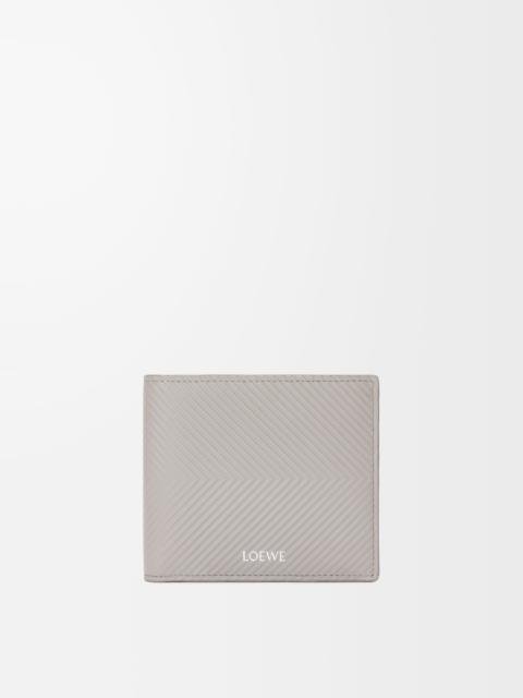 Bifold wallet in textured classic calfskin