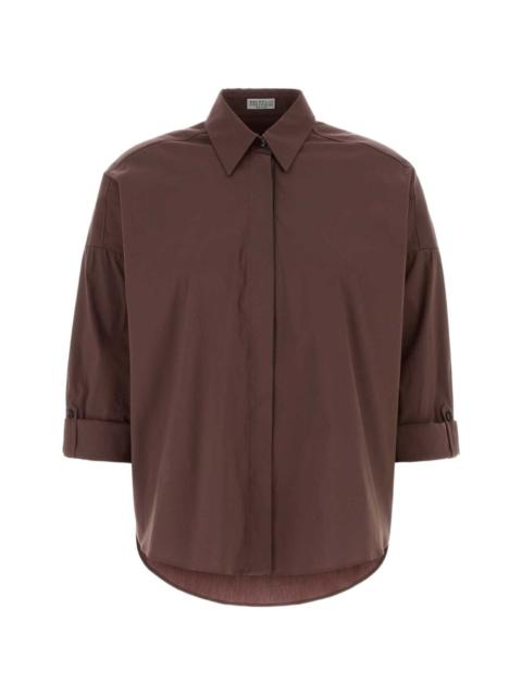 stretch poplin shirt
