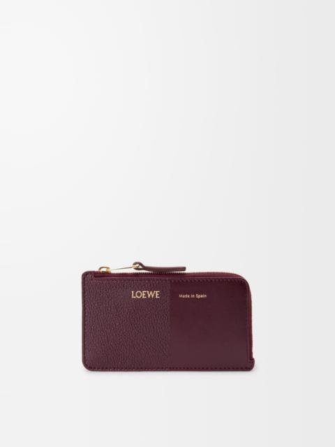 Coin cardholder in smooth and grained calfskin