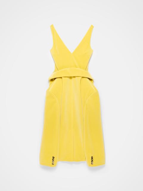 WOMENS STRUCTURED DRESS IN SOFT LEMON