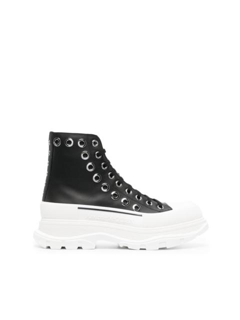 Joey eyelet-detail sneakers