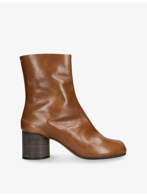 Tabi Leather Heeled Ankle Boots