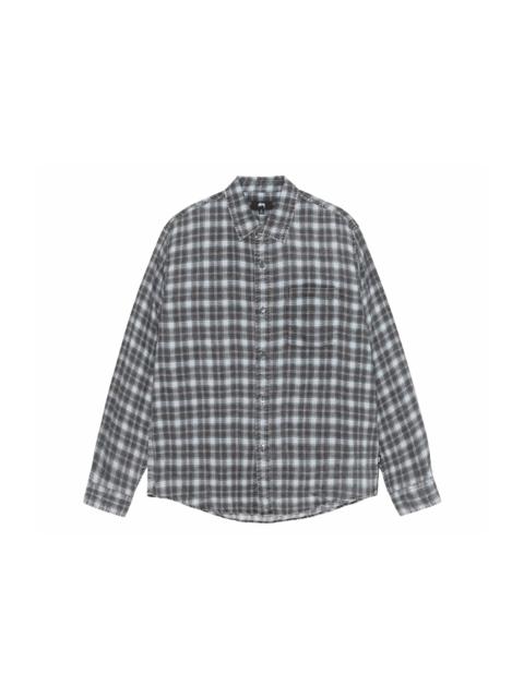 Stussy Matthew Printed Plaid Shirt Blue