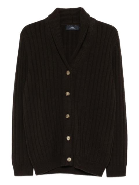 Mr Denver ribbed shawl-collar cardigan