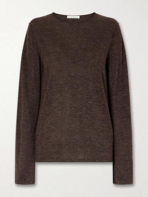 Nile Cashmere, Silk And Linen Blend Sweater