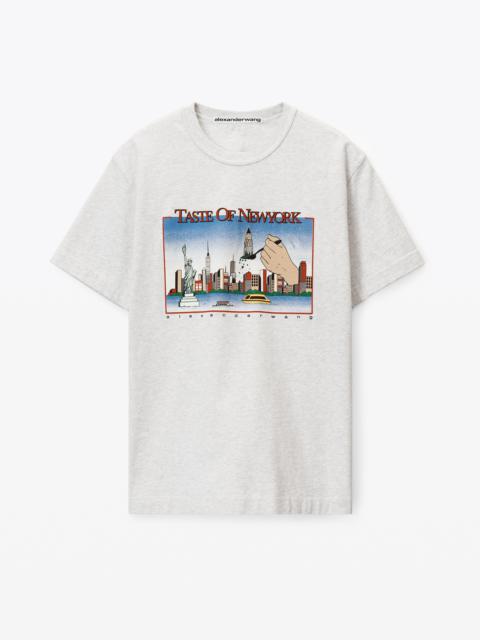人気ブランド【alexanderwang】Marathon tee in compact jersey org.jpg