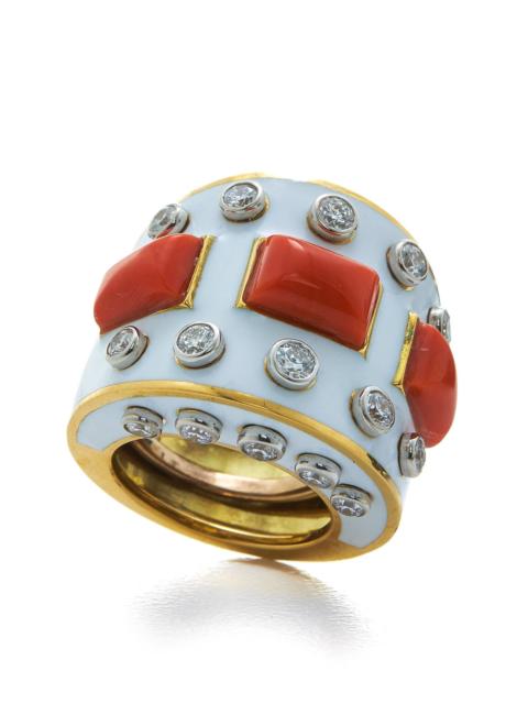 Coral Bastille Ring