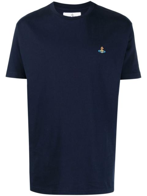 Orb-embroidered cotton T-shirt