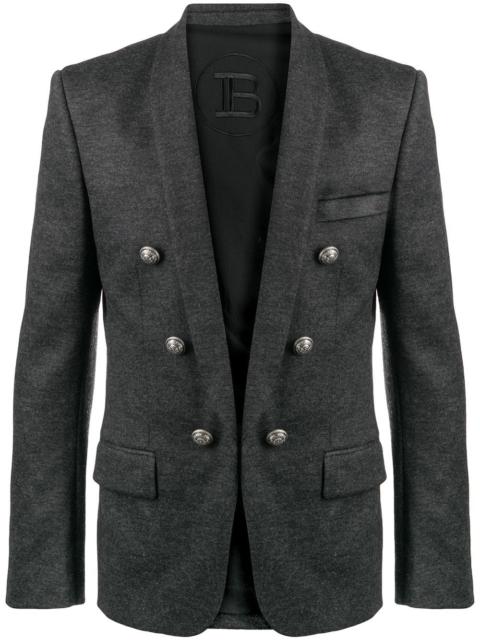 decorative button blazer