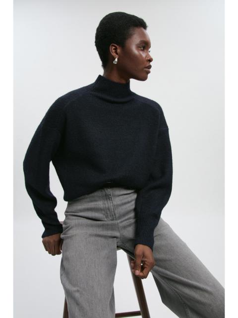 Wool Blend Cosy Funnel Neck Jumper