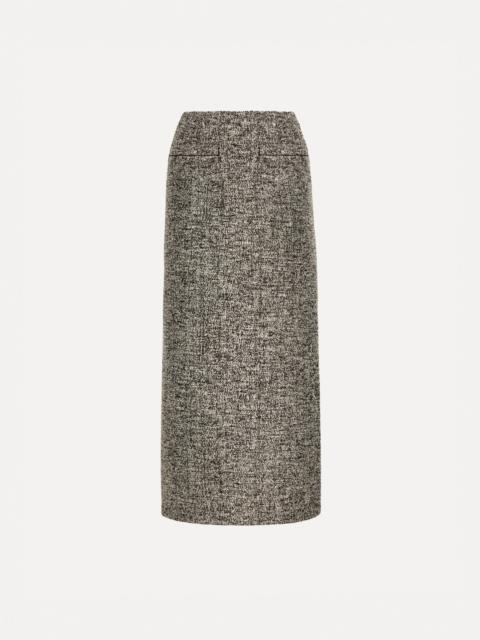 BOUCLÉ JERSEY TWEED PENCIL SKIRT