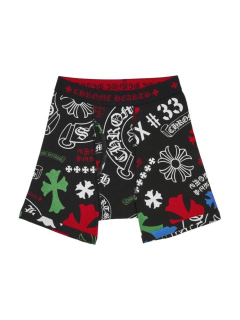 Chrome Hearts Classic Rib Boxer Brief Black/Multicolor