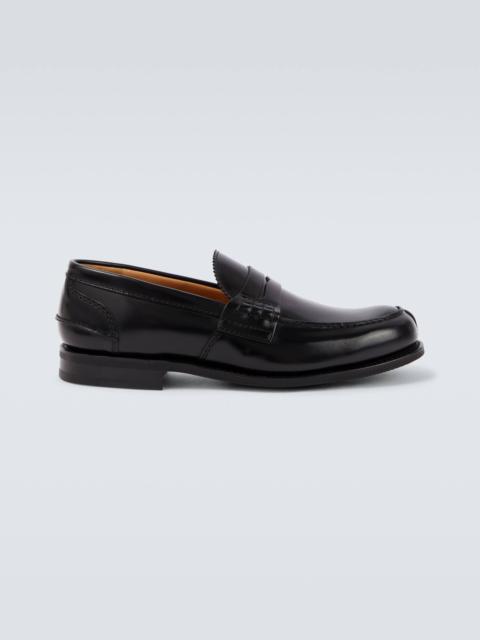 Pembrey leather penny loafers