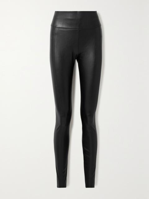 Edie vegan leather leggings Black