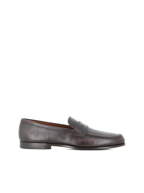 penny-strap leather loafers