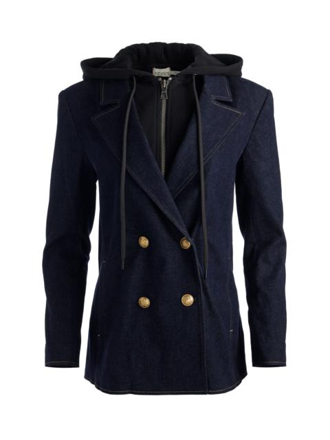 JORDAN DENIM BLAZER WITH REMOVABLE HOODIE