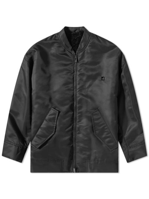 Valentino Nylon Shearling Lined Bomber Jacket