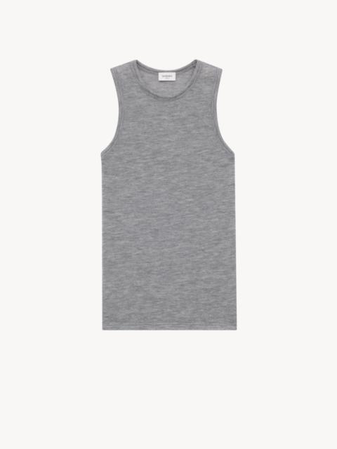 TANK TOP IN CASHMERE JERSEY