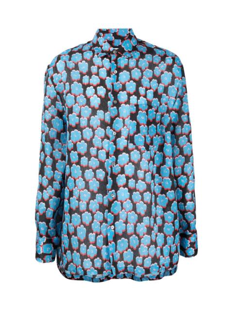 FLORAL-PRINT COTTON SHIRT