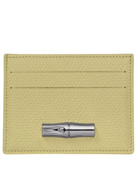 Le Roseau Card holder Pistachio - Leather