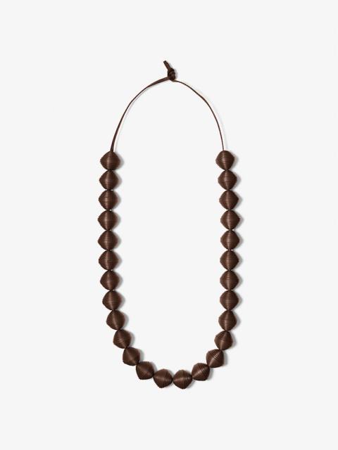 Leather Beads Necklace