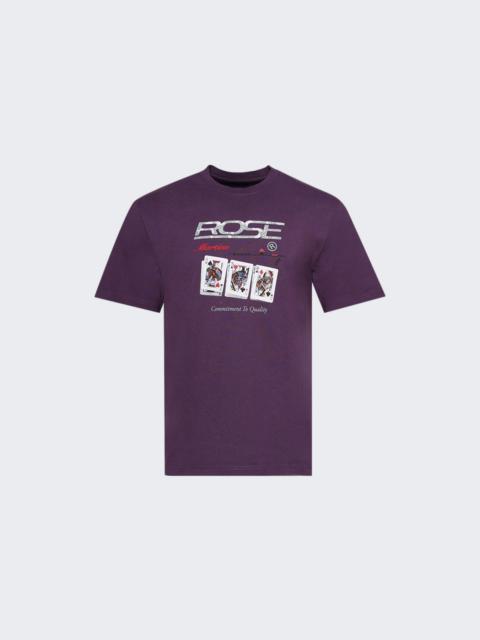 Playing Cards 2 Classic Tee Purple Wine