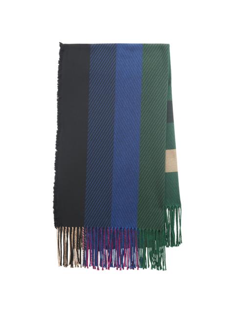 Halo Plaid Scarf in Multi Cashmere