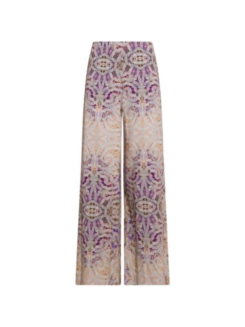 Adanastr mosaic high-waisted trousers