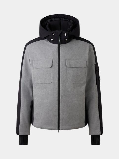 Cobeyn down ski jacket in Gray/black