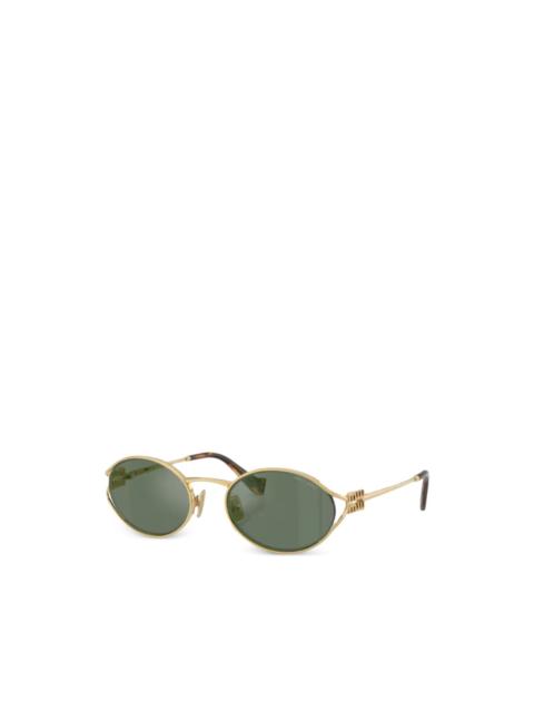 cut-out round-frame sunglasses