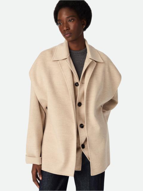 Double Wool And Cashmere Short Coat