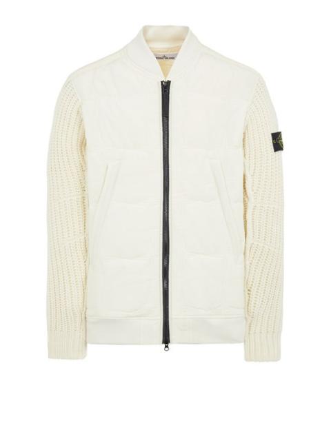 Stone Island 43333 CUPRO COTTON STELLA WITH PRIMALOFT® INSULATION  TECHNOLOGY AND KNIT NATURAL WHITE | REVERSIBLE