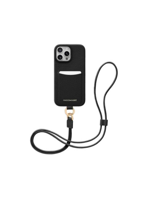 Sling leather iPhone 16 Pro phone case