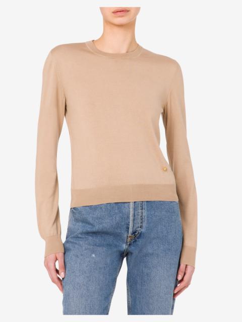 WOOL AND SILK PULLOVER GOLDEN M